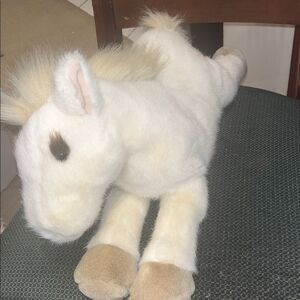Dakin Vintage Retired Pony Plush Stuffed Animal White And Cream Size OS